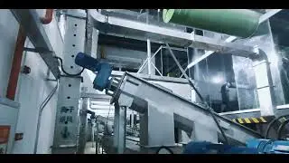 Filter press operation in Guangzhou China