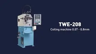TWE-208 | 2-Axis CNC Spring Coiling Machine (0.07&ndash;0.8 mm)