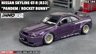 『MY MINI CAR WORLD』UNBOXING INNO64 1/64 NISSAN SKYLINE GT-R (R33) “PANDEM / ROCKET BUNNY”