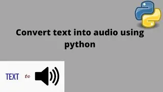 Converting Text into sound using python||Urdu/hindi||Alpha tech