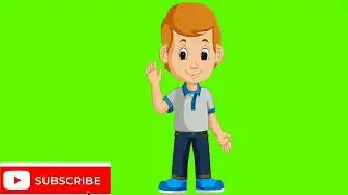 Green Screen eyes animation- HAnd movement- Green Screen boy eyes blin...