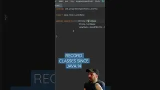 Record classes since Java 14