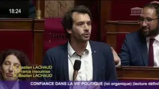 «LA LOI DE MORALISATION EST UN ÉCHEC» - Bastien Lachaud
