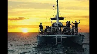 Katamaran Party auf dem Atlantik 2023
