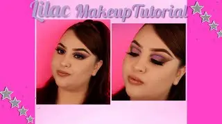 Step by step Lilac Eyeshadow MakeupTutorial