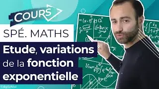 Etude, variations de la fonction exponentielle - Spé Maths