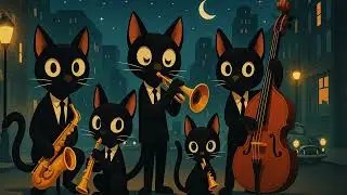 Black Jazzy Cats: Urban Lofi Jazz & Midnight Vibes - Music for Late Night Cityscapes