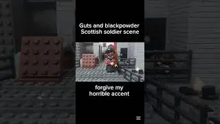 Сцена с шотландским солдатом, кишками и черным порохом, в лего #lego #napoleonic