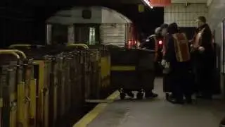 MTA New York City Subway R32 & R127 Refuse (Garbage) Train on the (D) Line @ Grand Street