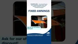 Fixed awnings are the ideal cost-effective weather protection solution. #shadesasia #fixedawnings