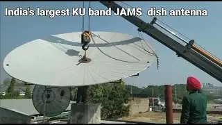 India's largest KU band JAMS  dish antenna is for satellite tracking..... 😍