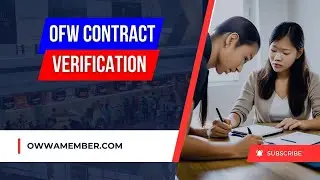 Individual Contract Verification for OFWs Employed Overseas