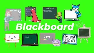 Animated Blackboard GIF Green Screen Pack (Free Download)