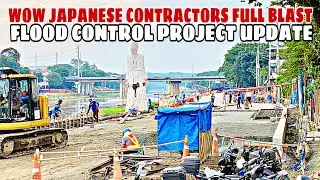WOW FULL BLAST MGA JAPANESE CONTRACTORS. FLOOD CONTROL PROJECT UPDATE. MARIKINA-PASIG RIVER CHANNEL