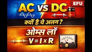 करंट का पूरा सच ⚡ | AC, DC और Ohm&rsquo;s Law |AC vs DC ⚡ | करंट, रेसिस्टेंस और ओम्स लॉ आसान भाषा में