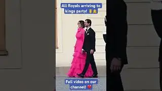 Princess Madeleine and Princess Estelle arriving to kings party in Sweden! 🤴