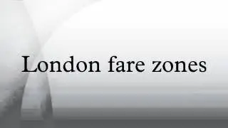London fare zones