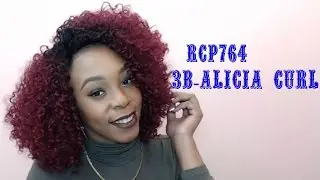 Isis Red Carpet Synthetic Hair Berry Curly Lace Front Wig - Rcp764 3B ALICIA CURL -/WIGTYPES.COM