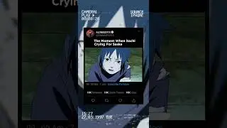 The Moment When itachi Crying For Sasuke