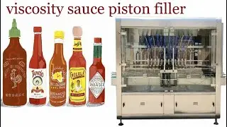 QC-1000M HEAVY VISCOSITY CHILI SAUCE&KETCHUP JAR PET BOTTLE PISTON FILLING LINE(20221201)