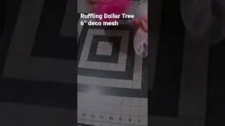 Декоративная сетка Dollar Tree, 6 дюймов, с оборкой #dollartree #decomesh