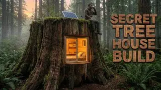 Survival Building: Hidden Underground Tree House (Cinematic ASMR)