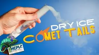 Dry Ice Comet Tails