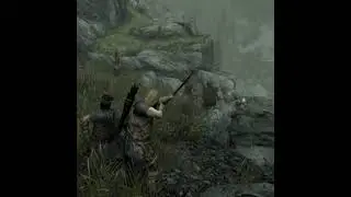 Ульфрик, Галмар, Ралоф и Стражник против 20 Имперских солдат Skyrim