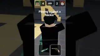murder Vs sheriff #roblox playing against a hacker