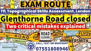 Glenthorne Road closed | Hammersmith Flyover | TfL Topographical Skills Assessment 2025 real exam