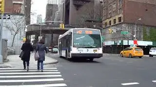 LF40102 LFS M42 arriving at 42nd Street and 1st Avenue