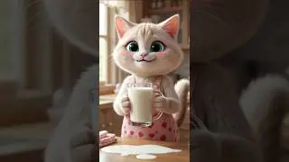 When Cat Tries Pouring Milk&hellip; Total Mess 😂🥛| #shorts #shortsfeed #foryou #cat #funny #milk