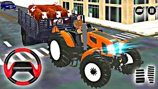 TRACTOR TROLLEY CARGO SIMULATOR | TRACTOR DRIVING GAME