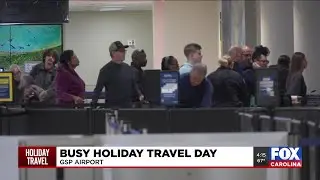 Busy holiday travel at GSP