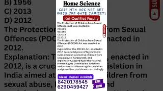 UGC NET Home Science I Net Qualified Faculty I Online Class Available #homescience  #jrf #shorts