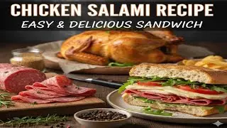 Homemade Chicken Salami Recipe I Chicken Salam Sandwich With Garlic Mayo