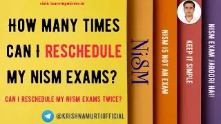 How many time can I reschedule my NISM exams | Can I reschedule my NISM Exams twice?