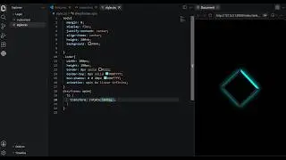 Neon Loading Square Animation 🔥 | HTML & CSS Only | CSS Animation #shorts