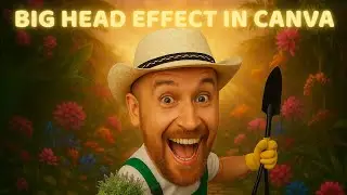 Big Head Effect in Canva..😱🤯 #canva #canvatips #canvatutorial #canvadesign #bighead #effects 