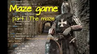 Code a maze game in Python that draws the map as you play. Part 1