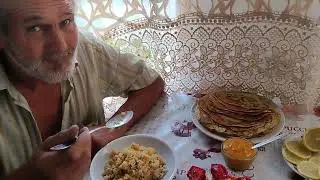Жизнь станичная. Блины. Подработка. Наш ужин.