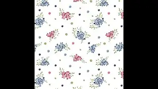 İllustratorde Çiçek desenlerde raport tekrarı işlemi