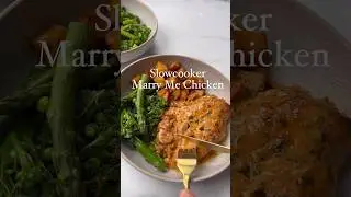 Slow Cooker Marry Me Chicken 🍗 #slowcooker #slowcookerrecipes #recipe #shorts #chicken #food