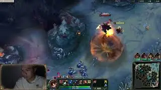 Ziggs' Q ability is incredibly annoying; the enemy team can only hug their towers.