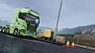 Scania / Stream.  🚛 Turbine generator delivery from Tremola to Airolo🕐✅. # Truckers Of Europe 3💯