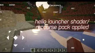 hello launcher mods/recourse pack/controls/shaders applied #minecraft #boat #pojavalauncher