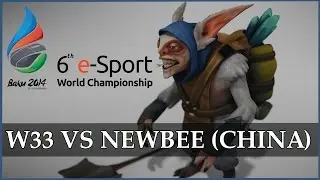 w33 Epic Meepo vs Newbee(China) player perspective @ World Championship