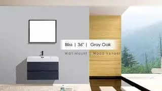 BLISS WALL MOUNT BATHROOM VANITY