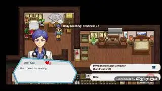 Dating the bachelor doctor Lee Yau at the bar (what's with that attitude?!) - Harvest Town