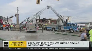 Fire causes roof to collapse in Mt. Pleasant hotel fire